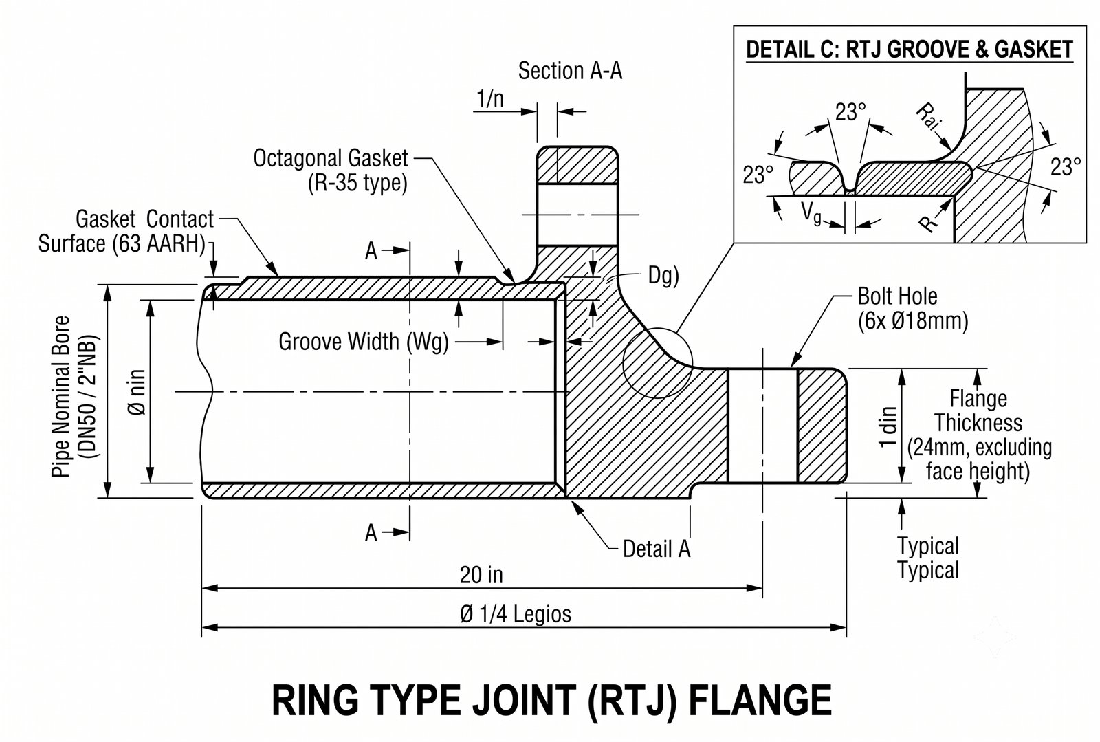 Ring Type Joint (RTJ) Flange