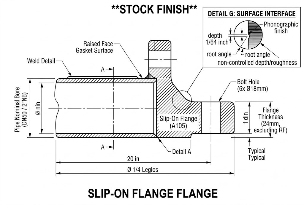 Stock Finish Flange