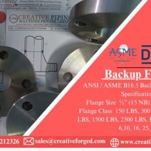 ASME/ANSI B16.5 Backup Flange Manufacturer