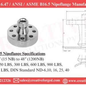 ASME/ANSI B16.5, B16.47 Nipoflange Manufacturer