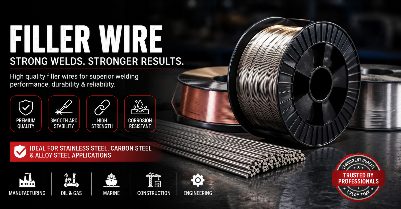 Filler Wire Supplier and Exporter for Industrial Welding Applications